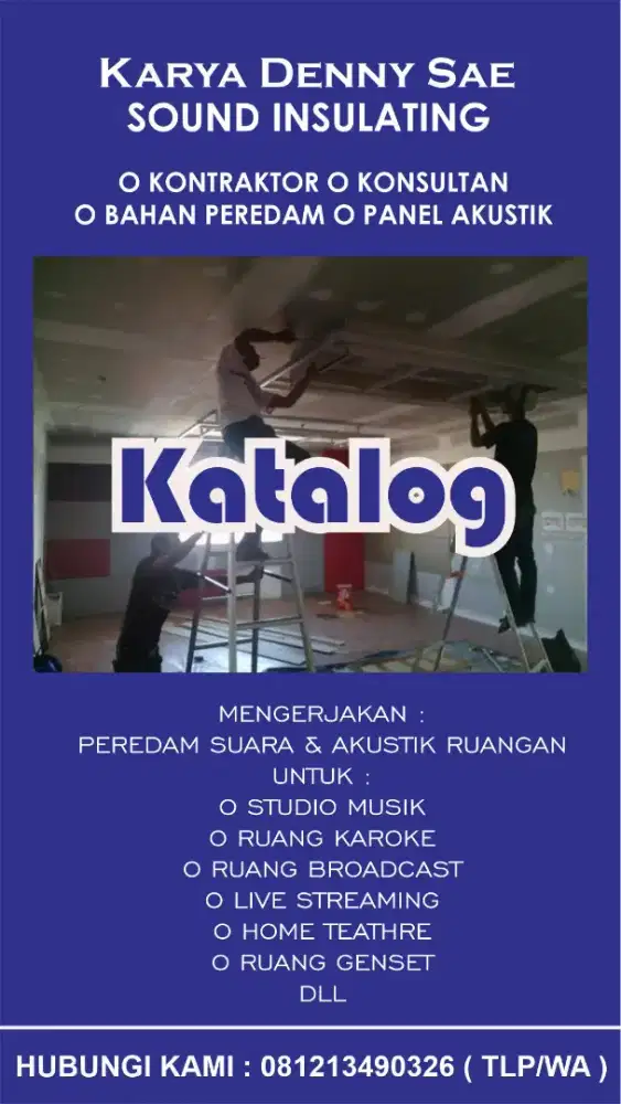 Pemasangan Peredam Suara Ruangan