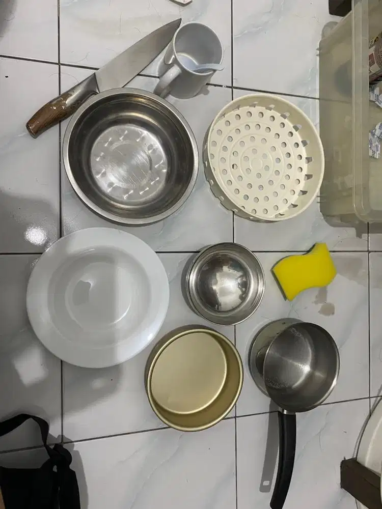 Alat dapur alat makan kos bekas borongan jual pindahan