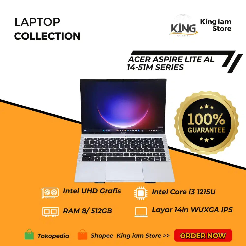 Laptop Acer Aspire Lite AL14-51M i3 1215U 8GB 512GB SSD 14 WUXGA IPS