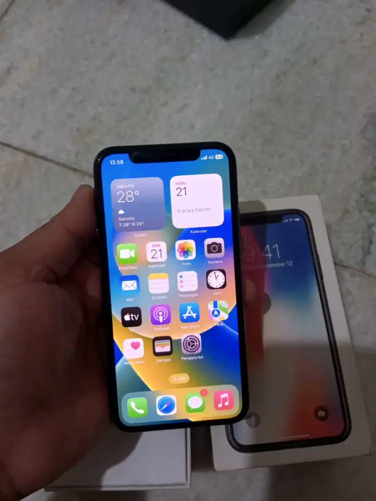 Iphone X 64GB black ex inter HP no minus