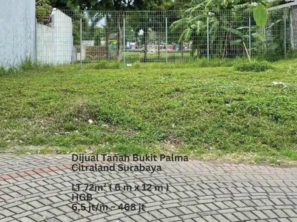 DIJUAL TANAH BUKIT PALMA