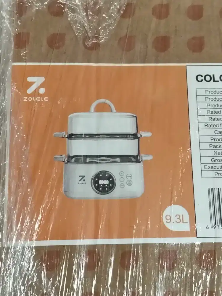 Zolele electric steamer 9,3 L