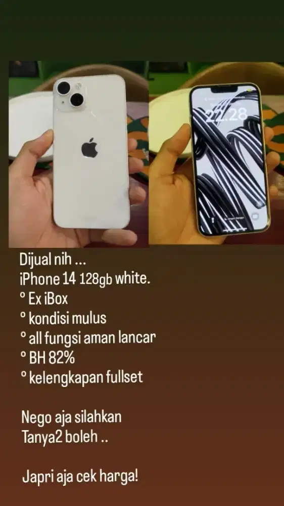 Dijual nih iPhone 14 128gb iBox bu