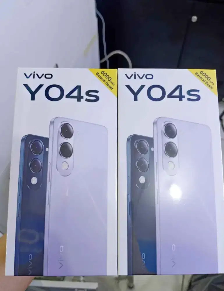 Vivo y04s 4/64 baru 1 jutaan , 100 % original ,garansi resmi
