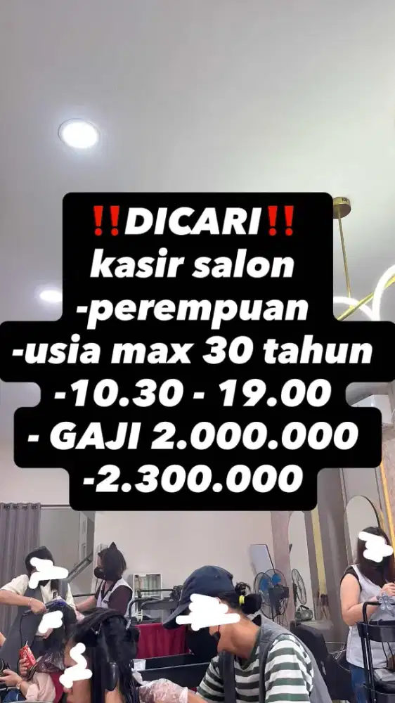 LOWONGAN KERJA KASIR