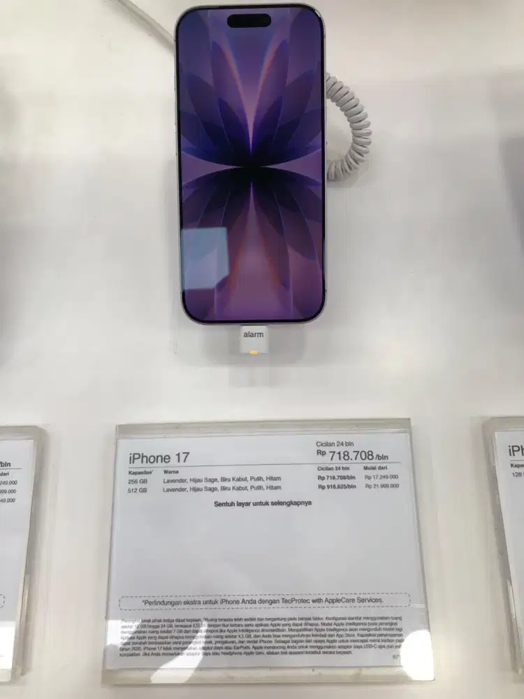 Promo cicilan iPhone 17 Bunga 0% Free 2x cicilan