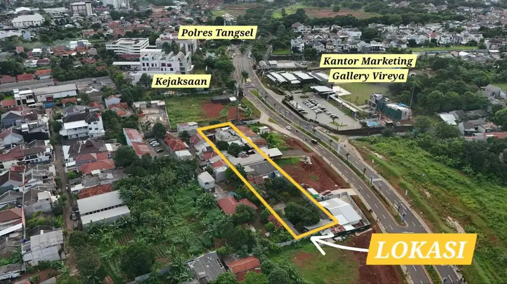 Dijual Rumah Hitung Tanah Lokasi Strategis di Bsd