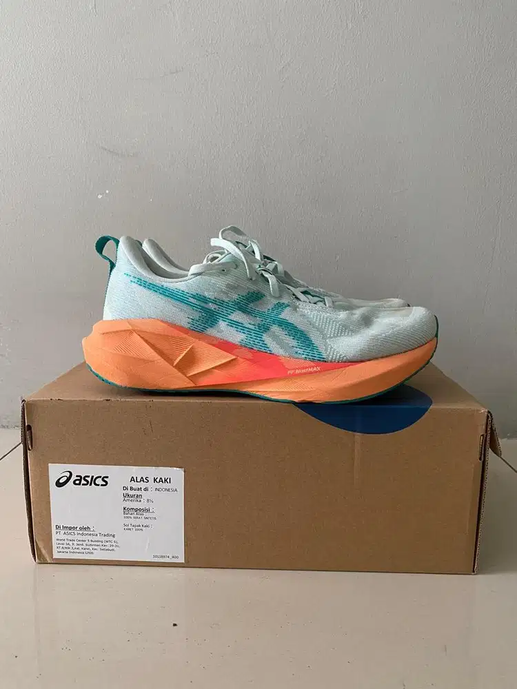 Sepatu Asics Novablast 5 Shooting Sea/Wave Teal