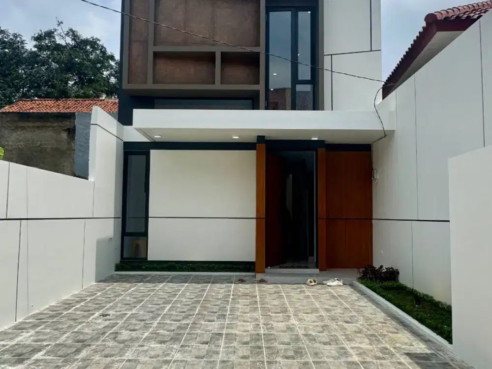 Rumah mewah nempel poltek ui beji depok