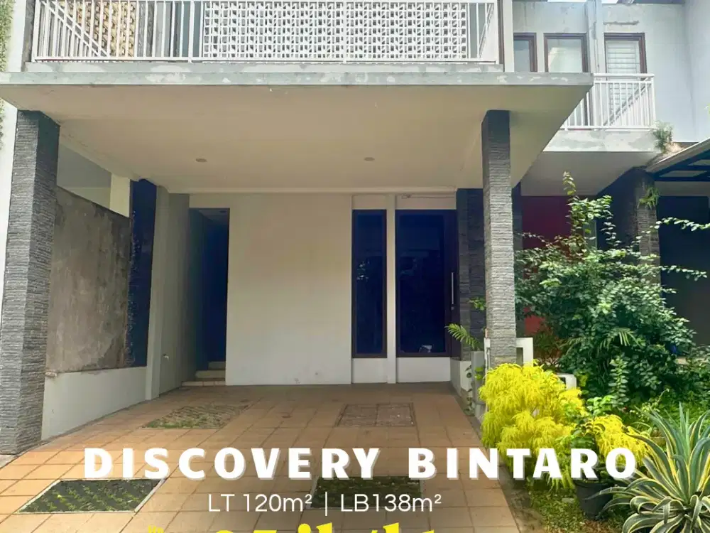 Disewakan Rumah Siap Huni 
Lokasi strategis dekat dengan Fresh Market, Rs Premier Bintaro, Global Jaya, Tol Bintaro