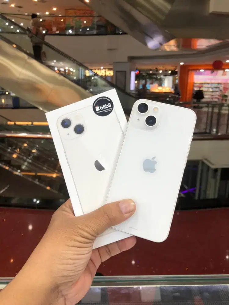 Iphone 13 128 putih garansi resmi ibox