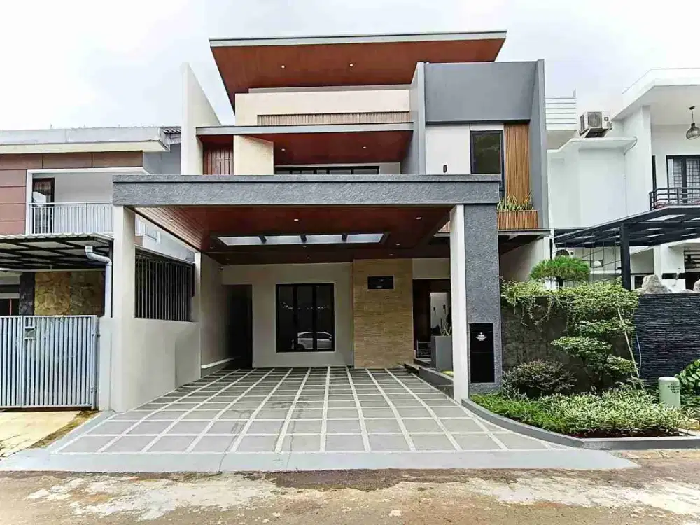 Dijual rumah baru design contemporer siap huni