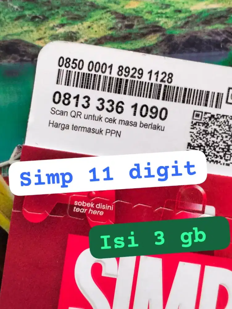 NOMOR CANTIK TELKOMSEL KUOTA 3 GB MASA BERLAKU SATU BULAN.