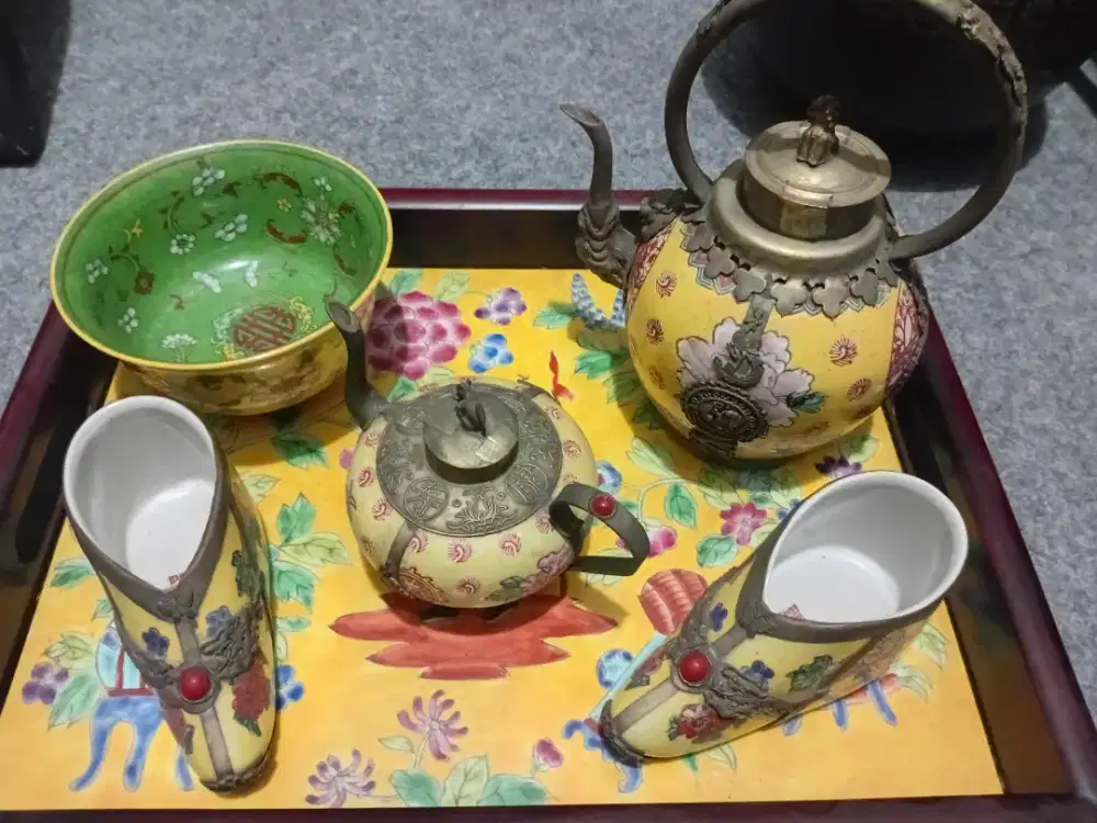 Teko porszlein antik jadul vintage