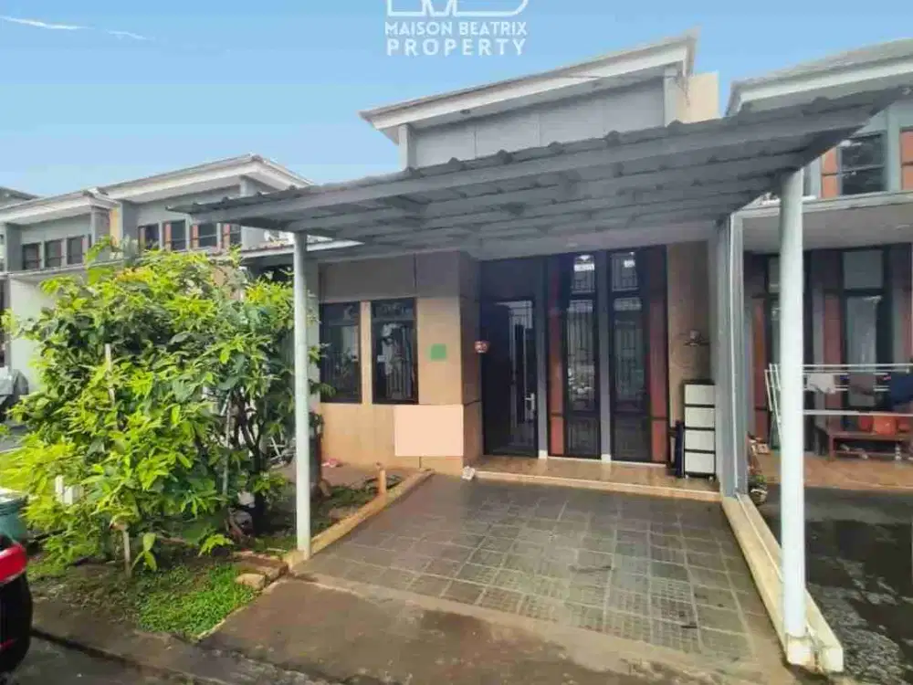 DIJUAL RUMAH 1 LANTAI FURNISH DEKAT DG INTERMODA DAN STASIUN CISAUK, SERPONG GARDEN TANGERANG