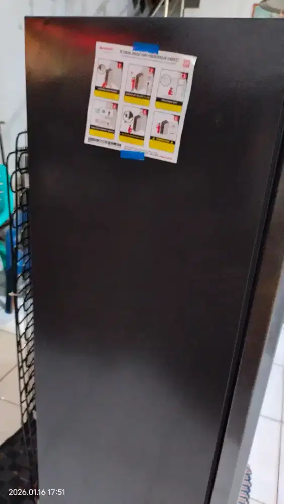 Sharp standing freezer 185 L dark silver