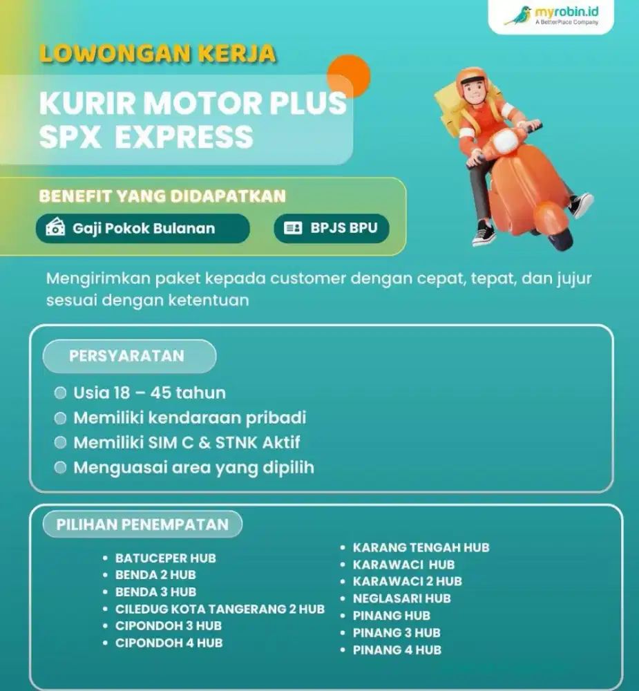 Lowongan kurir terbaru 2026 sampai akhir februari