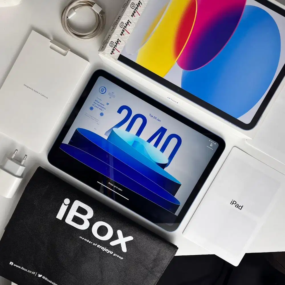 iPad 11 128gb Blue iBox Garansi iBox Juni 2026