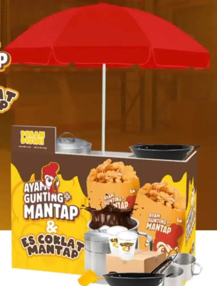 Booth jualan bahan berkualitas