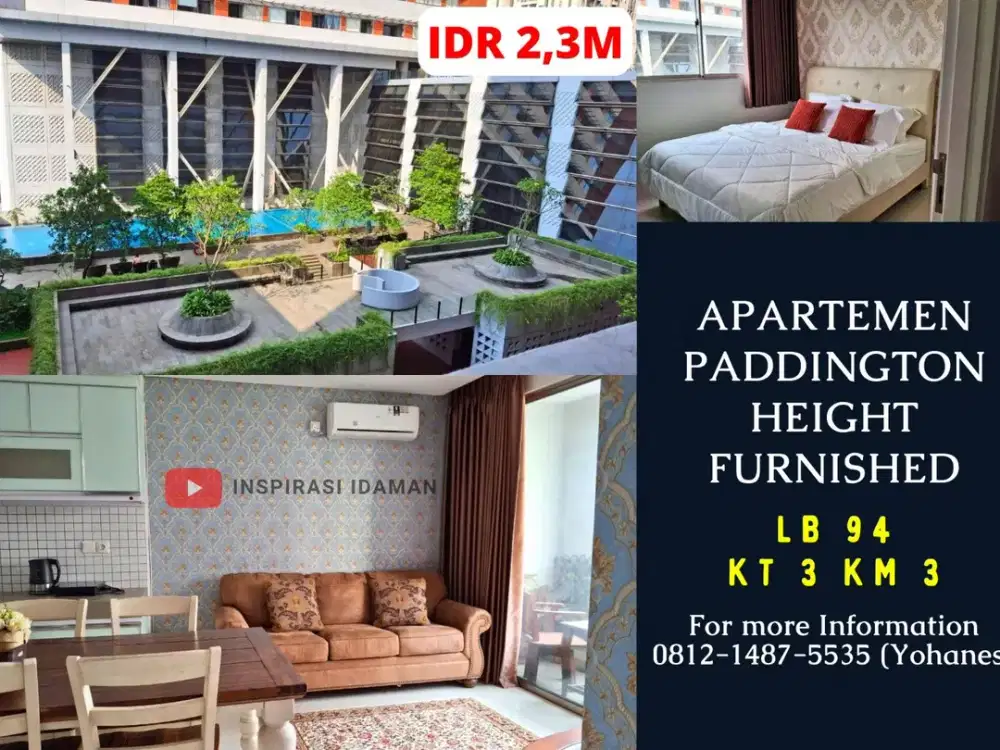 Apt Paddington Height 3BR 94mtr Furnished