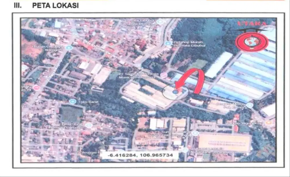 DIJUAL – LAHAN & KOMPLEKS PABRIK SIAP PAKAI NAROGONG