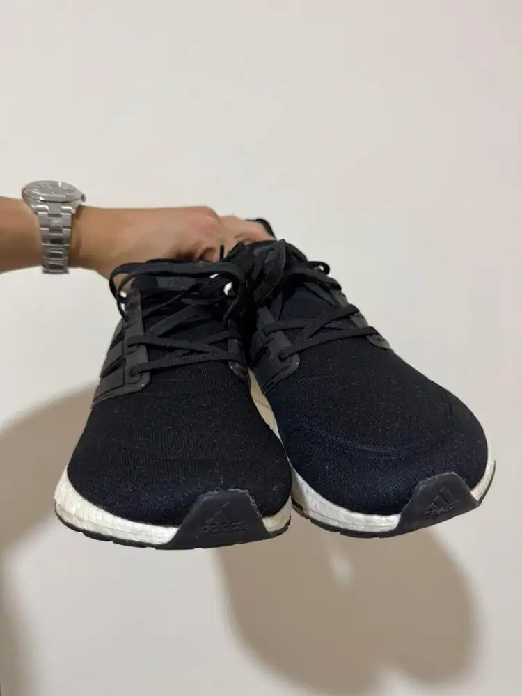 Ultraboost 21 Adidas Running Shoes Black and White Original New