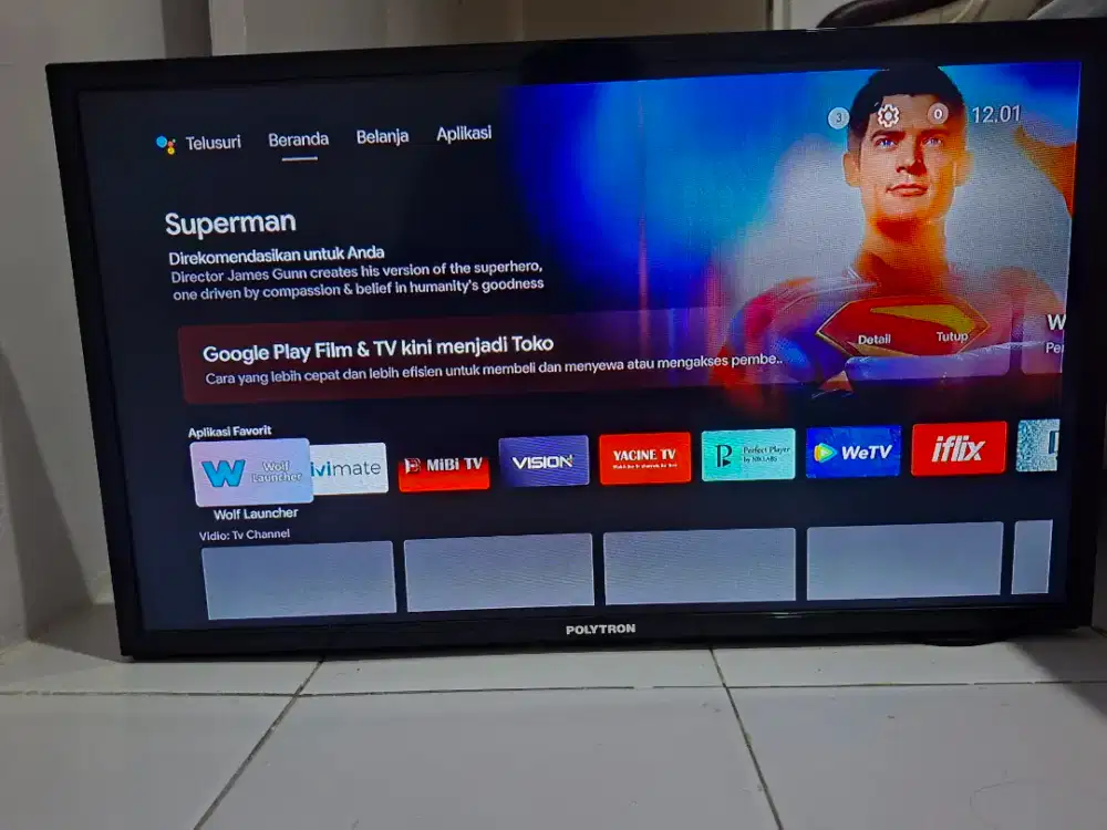 JUAL LED POLYTRON 32 INCH SECOND