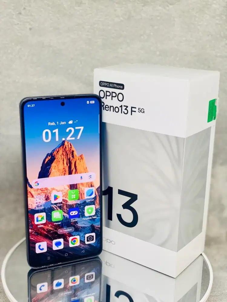 OPPO RENO 13F 5G RAM 24 GB 12 + 12/256  GARANSI RESMI MEI 2026 FULLSET