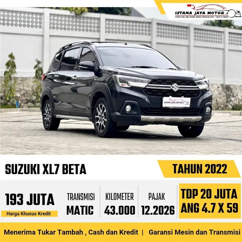 LOW KM Suzuki XL7 1.5 Beta AT 2022 Hitam
