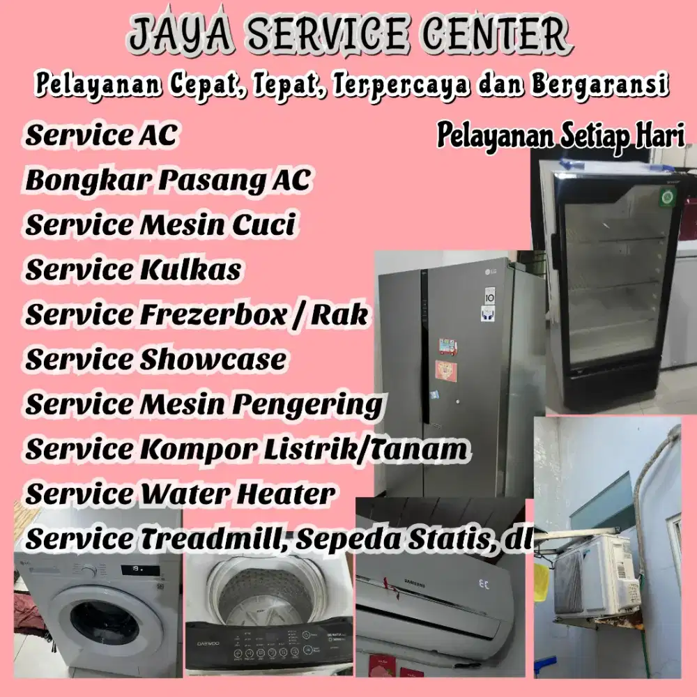 Service Mesin Cuci AC Kulkas Servis Frezer Bongkar Pasang AC Tenggilis