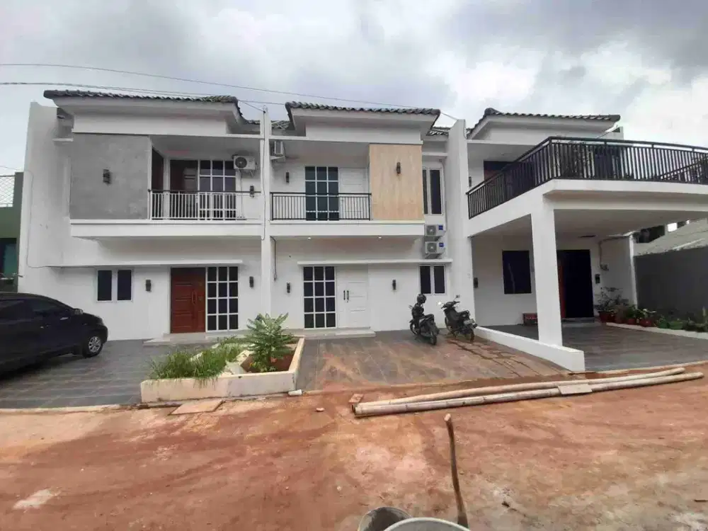 Hunian cluster kekinian 2lantai mewah dinding ful batamerah dijatibening lokasi strategis dekat stasiun LRT Jatibening
