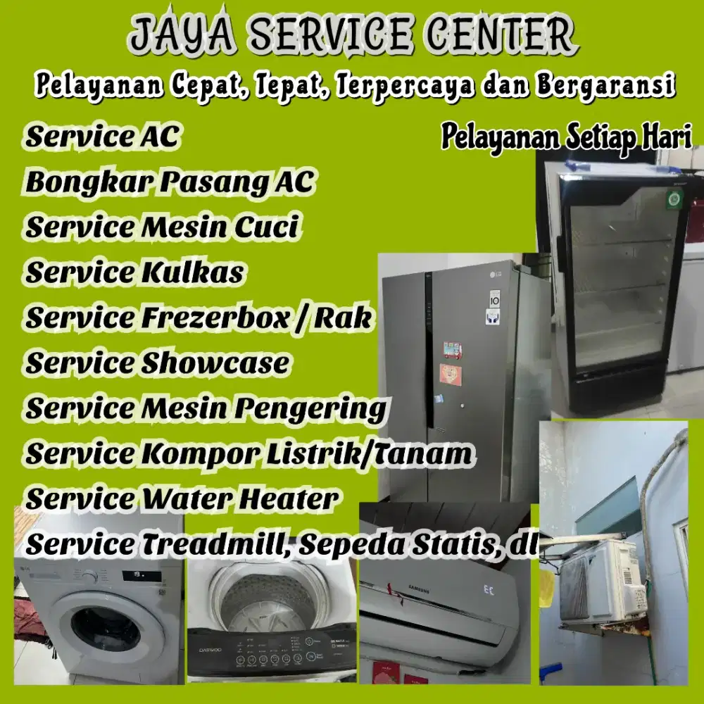 Service Kulkas Frezer Bongkar Pasang AC Servis AC Mesin Cuci Genteng