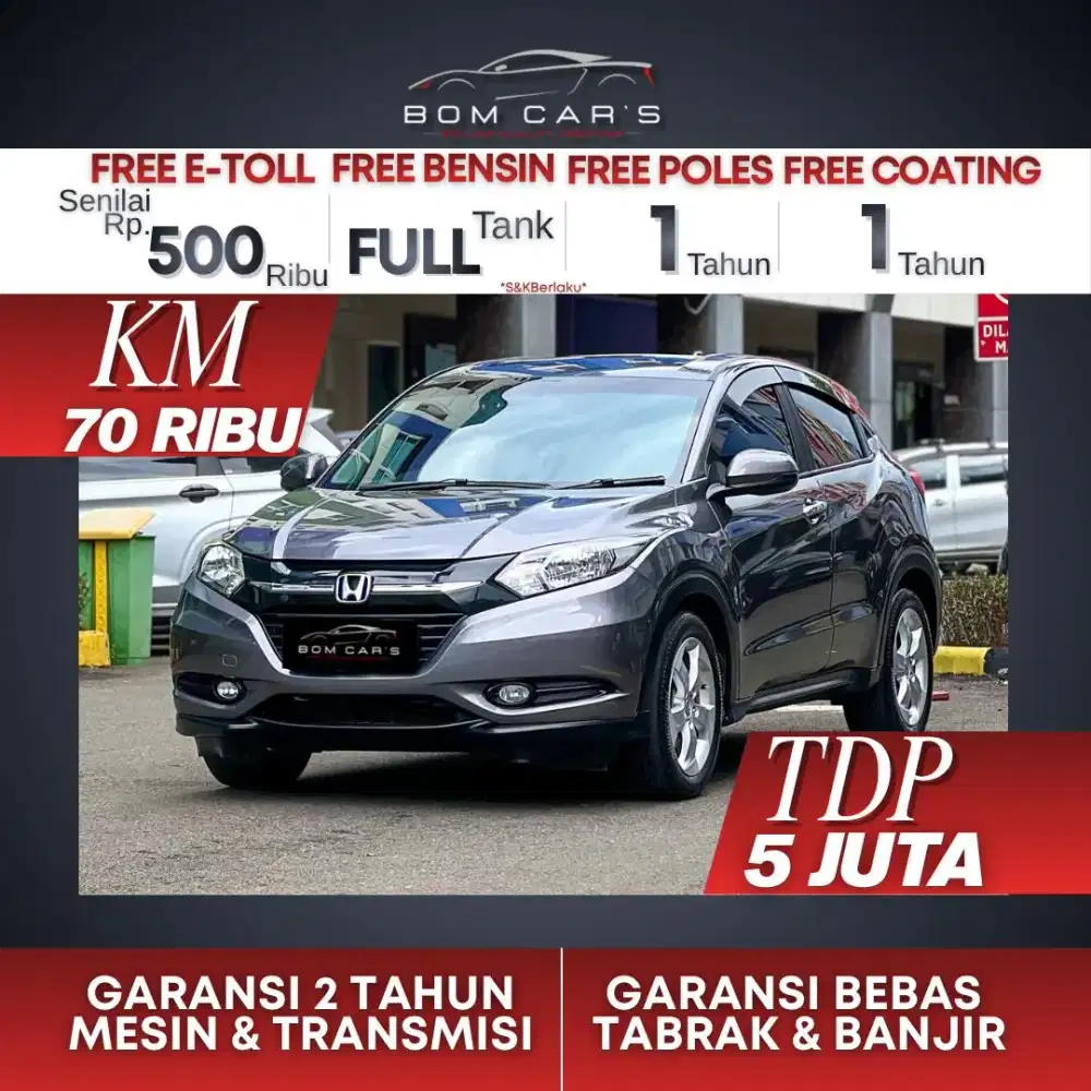 CASH 175 JUTA | HONDA HRV E 1.5 BENSIN AT NIK 2016