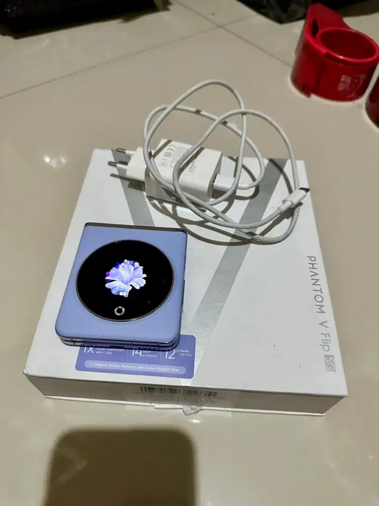 tecno phantom v flip 5G 256gb fullset resmi indo
