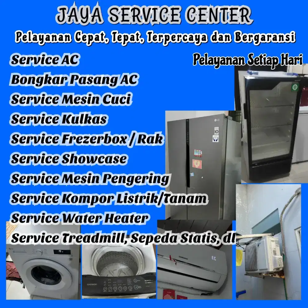 Service Kulkas Frezer Bongkar Pasang AC Servis AC Mesin Cuci Bubutan