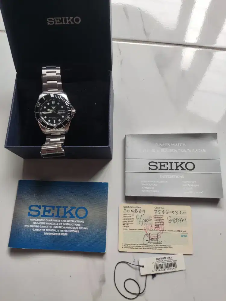 Jam Tangan Automatic Seiko 5 Sports SNZF17K1 Sea Urchin Original Ori