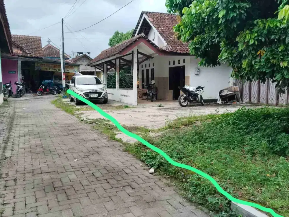 DIJUAL TANAH BONUS RUMAH MURAH SELATAN JALAN GITO GATI