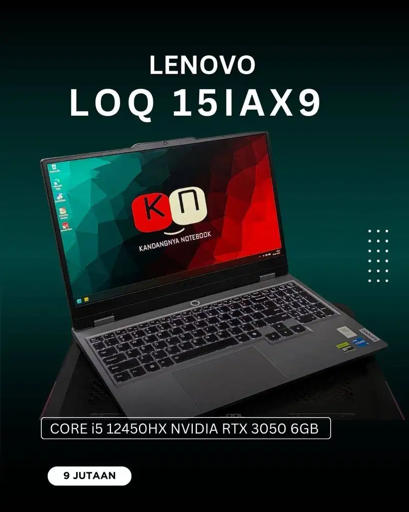 Lenovo LOQ 15IAX9 i5 12450HX NVIDIA RTX3060 6GB Ram 12/512GB 144Hz