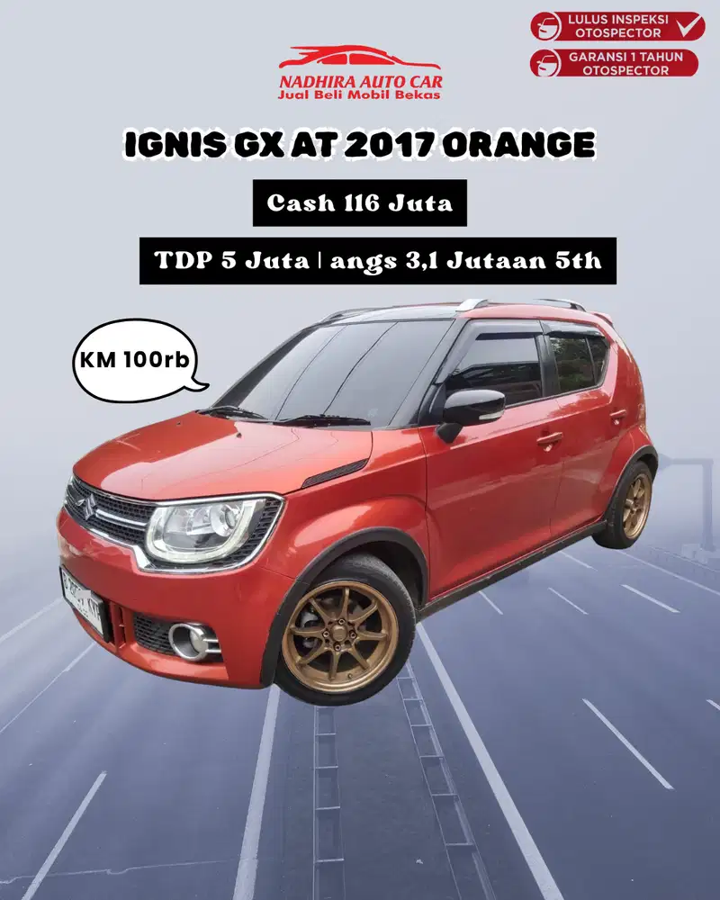 Promo DP 5 Juta Aja Ignis GX AT 2017 Orange
