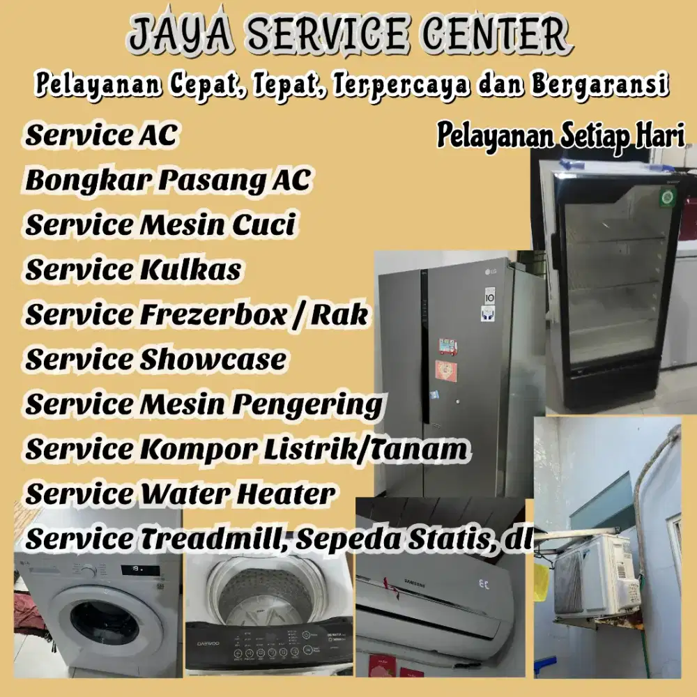 Service Mesin Cuci AC Bongkar Pasang AC Servis Kulkas Frezer Menganti