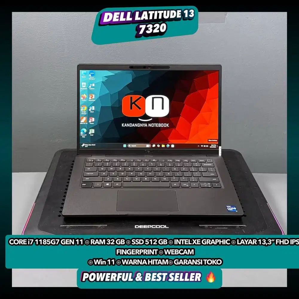Dell Latitude 7320 i7 1185G7 Ram 32/512GB Layar 13,3inch