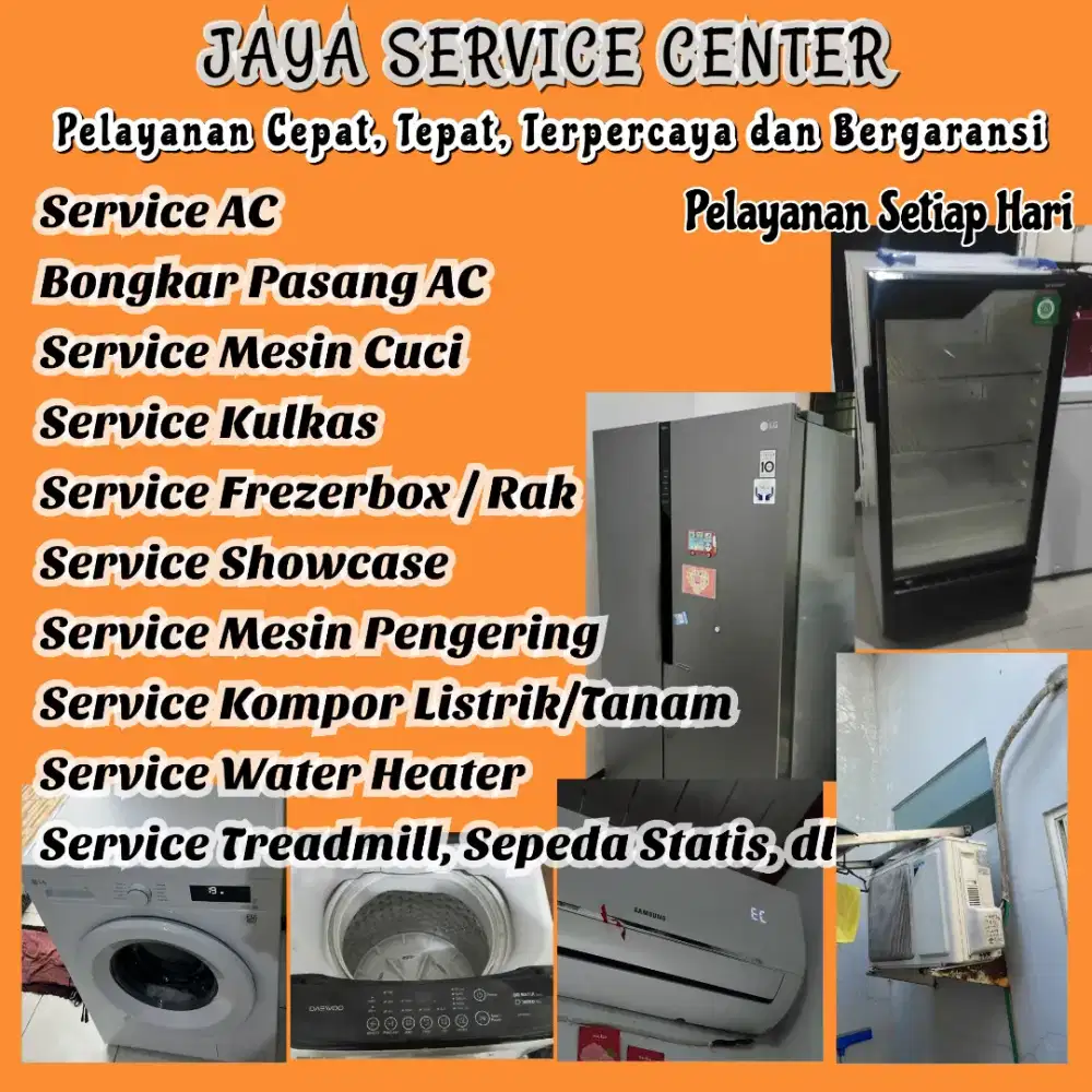 Service AC Kulkas Bongkar Pasang AC Servis Mesin Cuci Frezer Kebomas