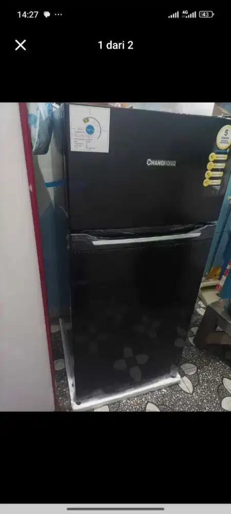 Kulkas changing 2 pintu