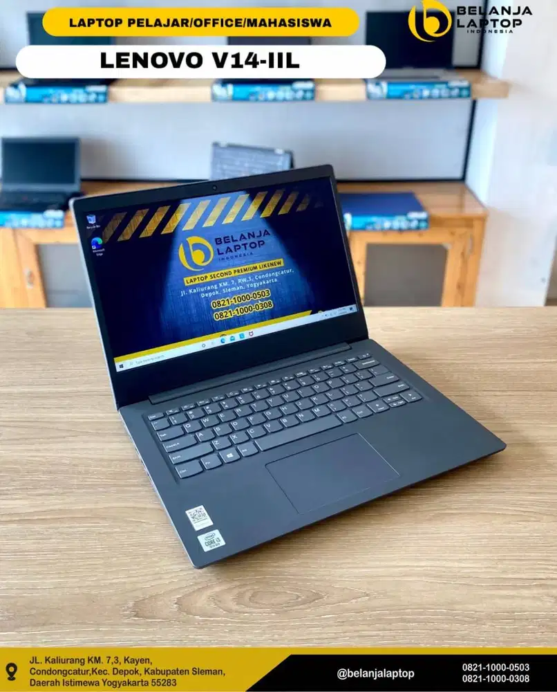Lenovo V14-IIL/ intel i3 gen 10/4GB/256GB/TERMURAH!!