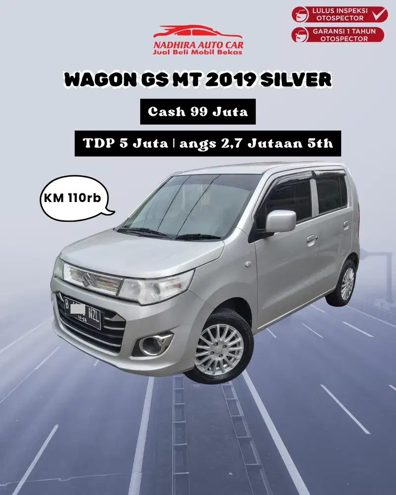 Promo DP 5 Juta Wagon GS MT 2019 Silver