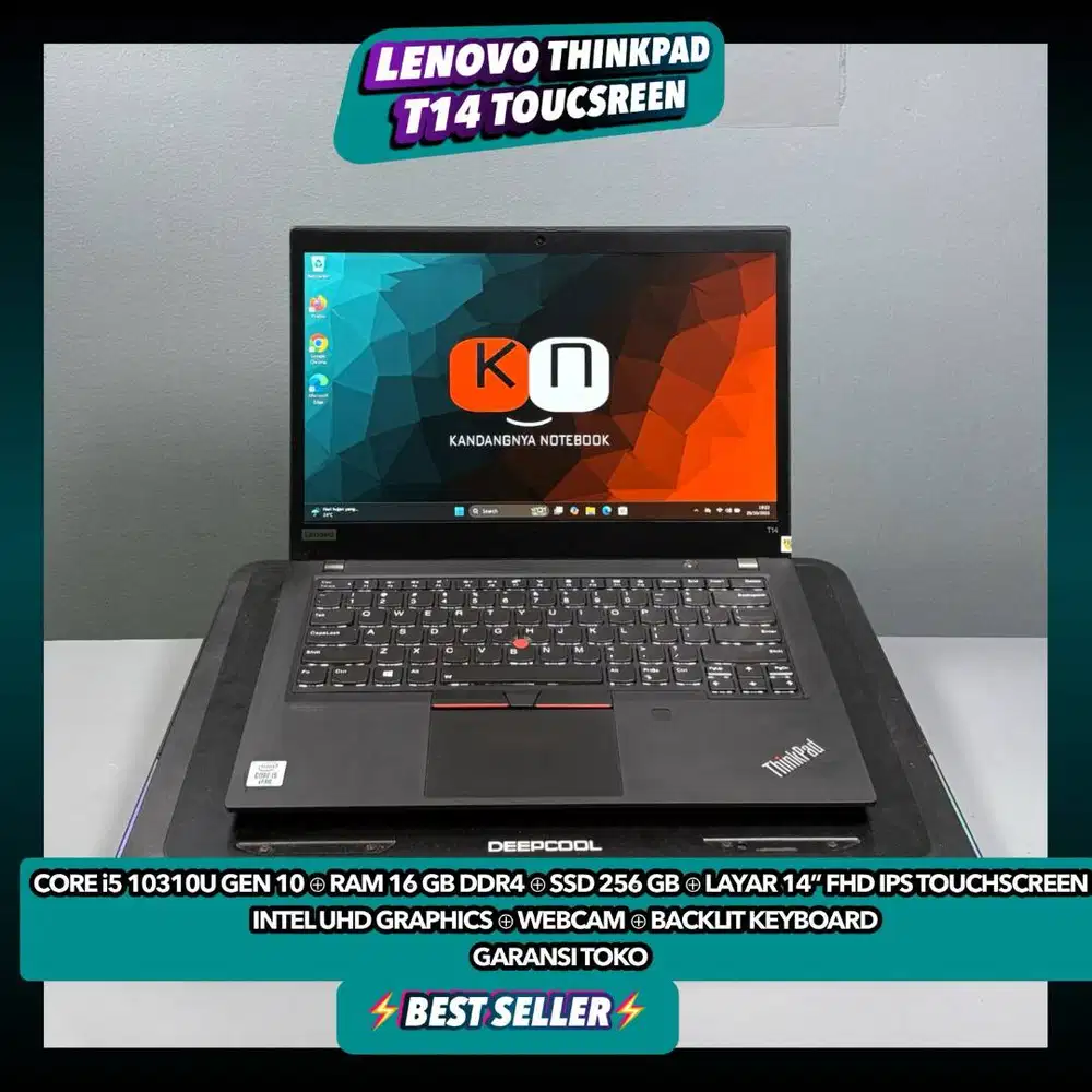 Lenovo Thinkpad T14 Touch i5 10310U Ram 16/256GB Layar 14inch