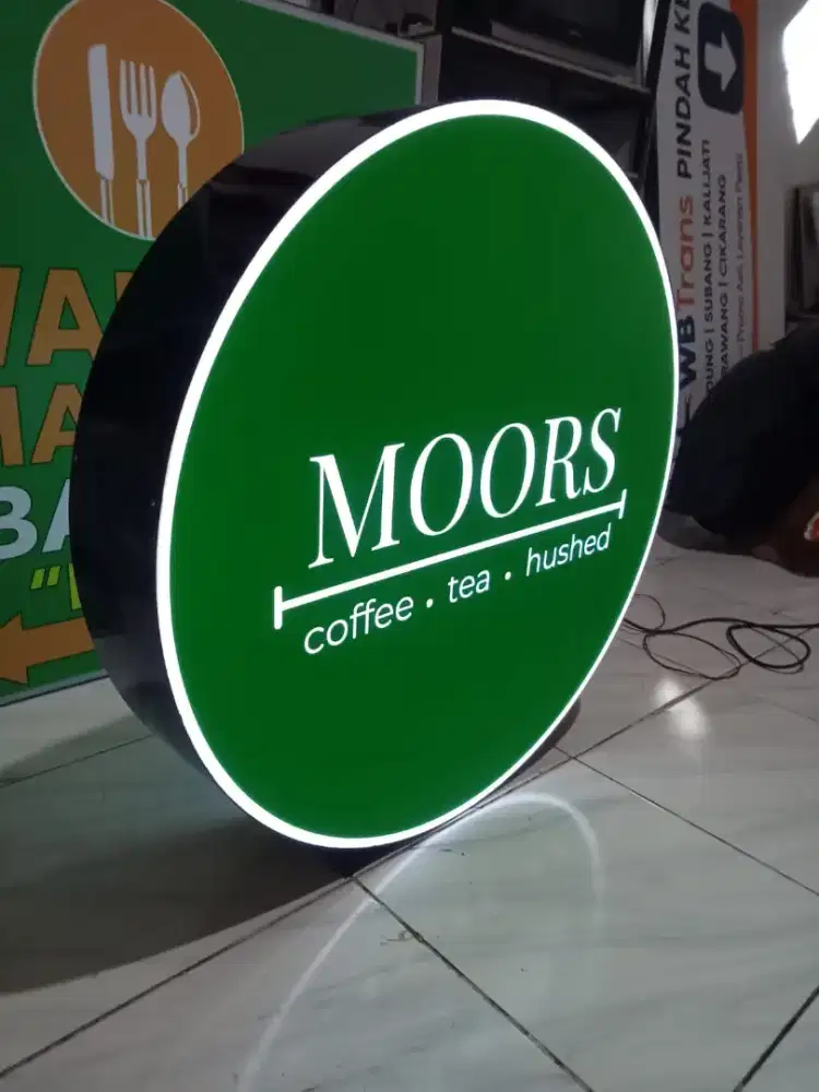 Neonbox huruf timbul akrilik