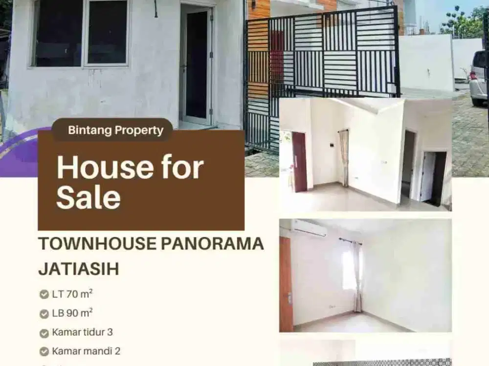 Dijual Cepat Rumah 2 lantai di Panorama Townhouse Jati Asih