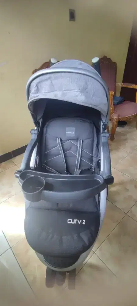 Dijual Stroller Baby Elle Curve 2 Grey