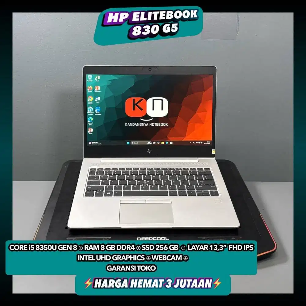 Hp Elitebook 830 G5 i5 8350U Ram 8/256GB Layar 14inch